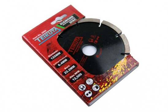 Diamantschijf voor voegen (6,4 mm dik) 125 x 22,2 mm